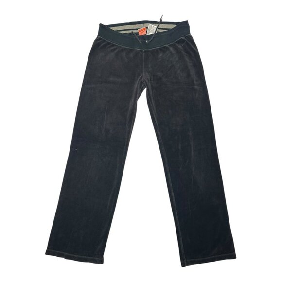 Nike The Athletic Dept Vintage Women’s Black Velour Flared Pants - Picture 1 of 6